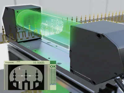 Pemeriksaan dimensi komponen terminal setelah pengepresan
