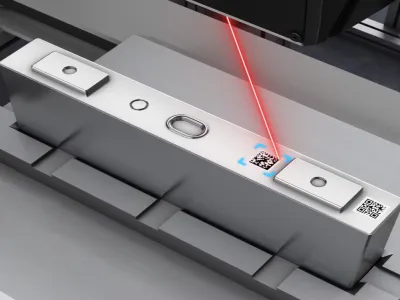 Penandaan Kode 2D pada Tutup Baterai