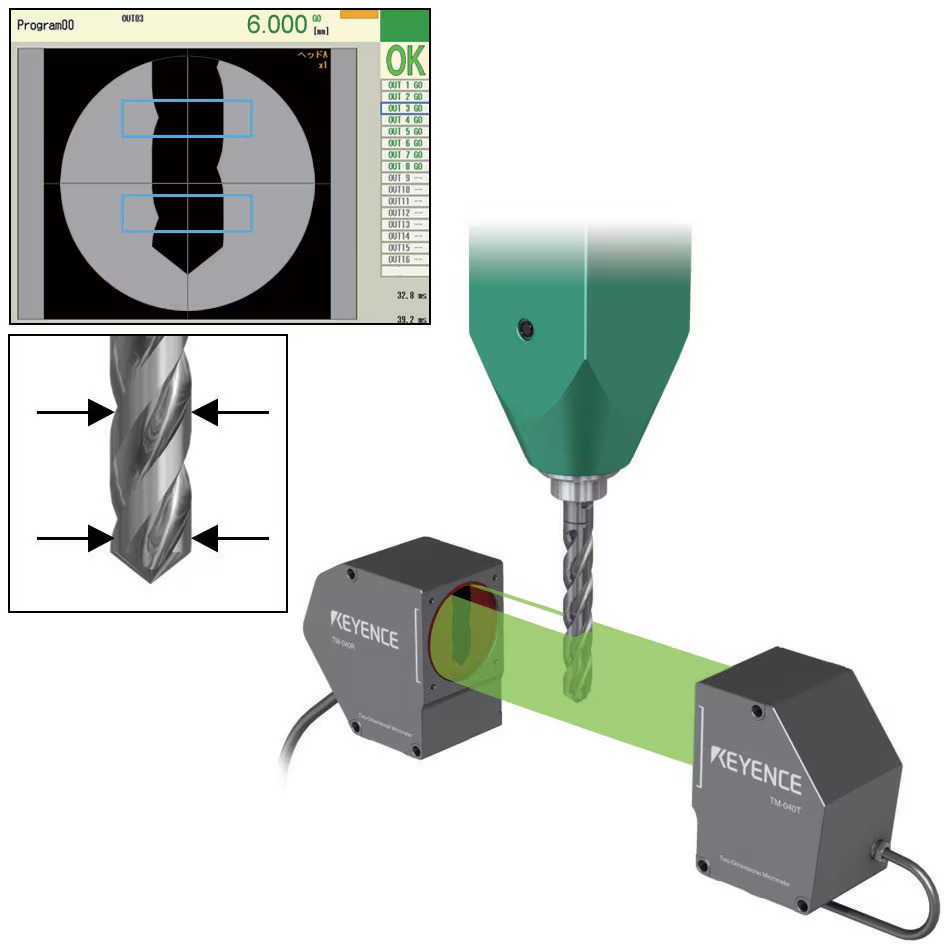 Pengukuran Diameter Luar Setelah Mengasah Alat